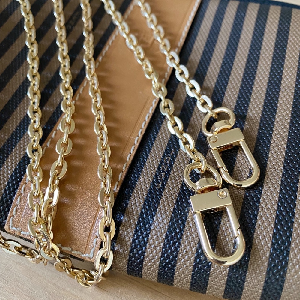 Crossbody Oval Chain Strap Replacement Gold